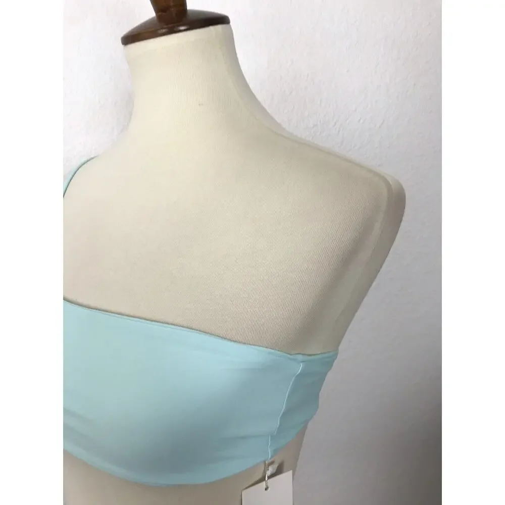 Frankie Swim Women Sz 8 Swimwear One Shoulder Strap Bikini Top NWT